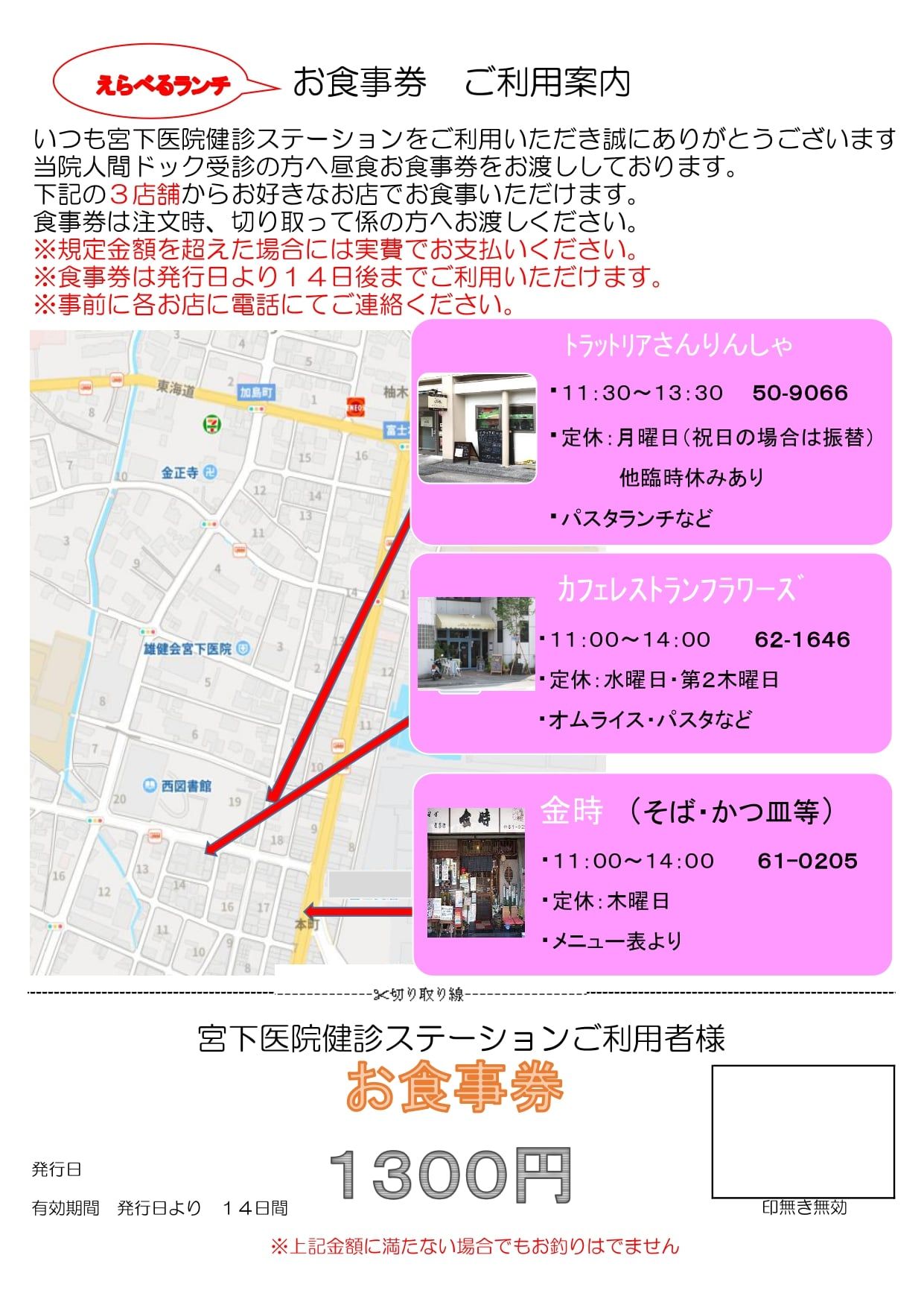 お食事券